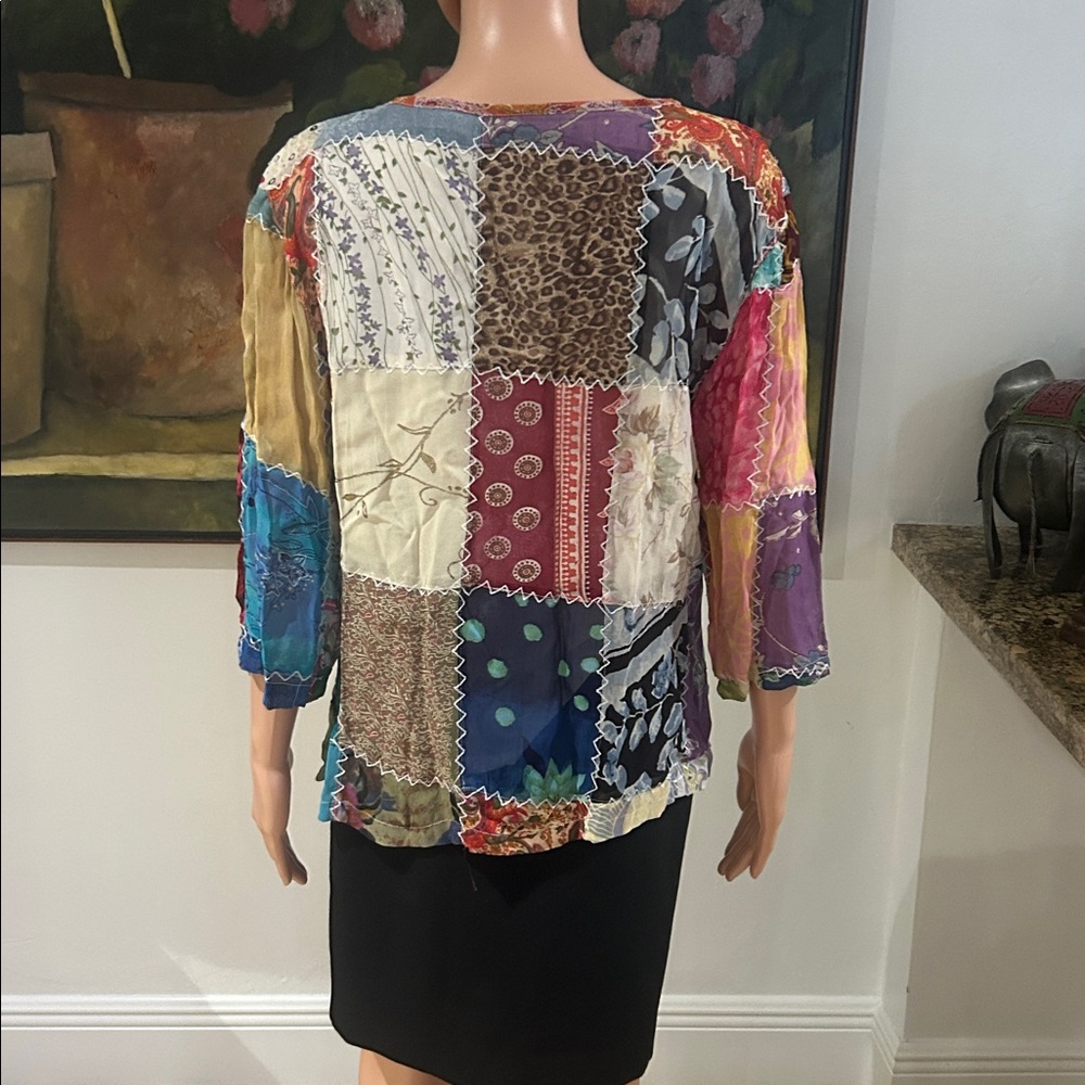 Sacred Threads patchwork top - image 4